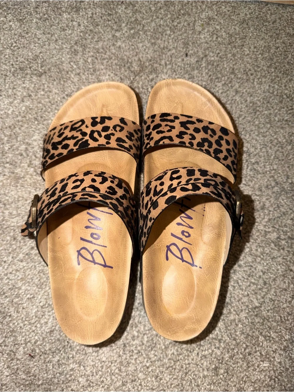 Blowfish Malibu Leopard Print Sandals